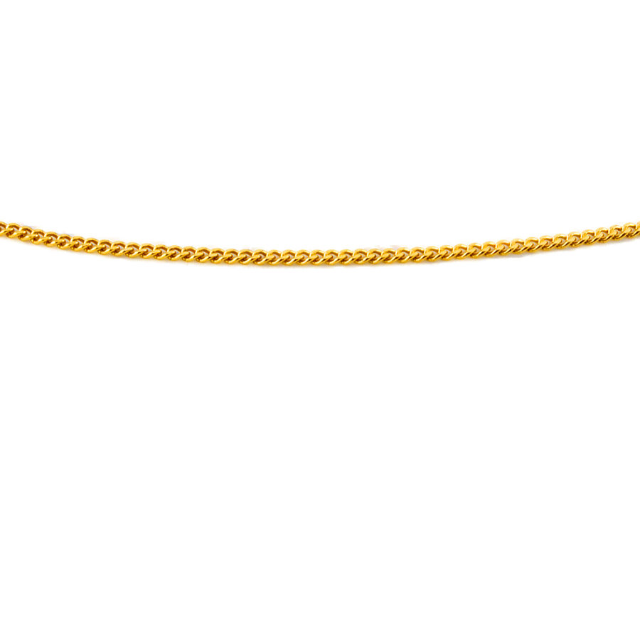 18ct gold 2.4g 18 inch curb Chain